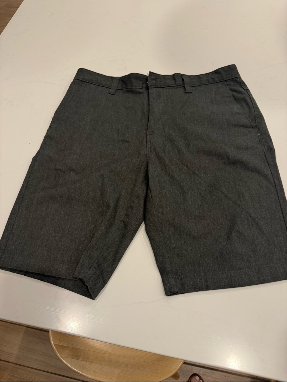 Volcom Charcoal Flat-Front Men's Shorts
